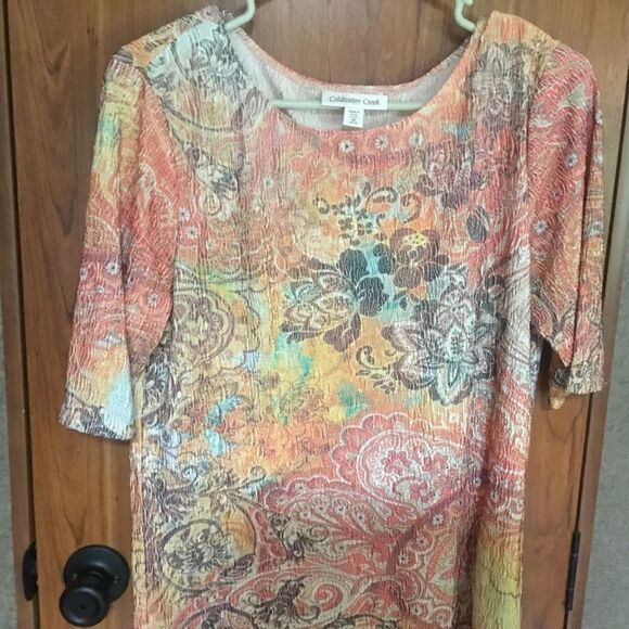 Coldwater Creek Women’s Medium 3/4 Sleeve  Blouse - Picture 1 of 7